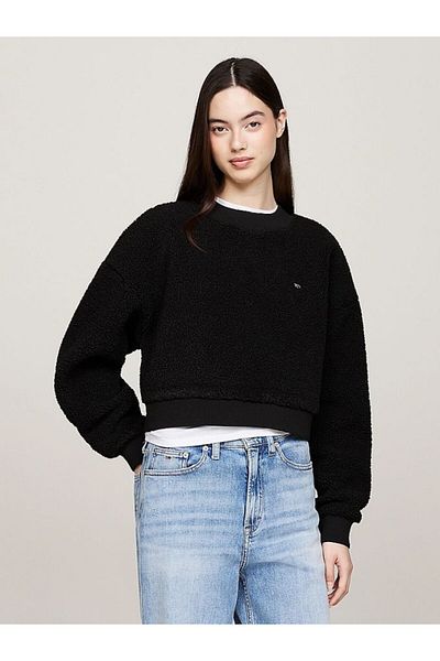 Tommy Hilfiger Tjw Ovs Teddy Crew - mikina uvolněného střihu