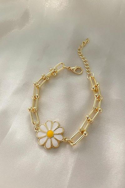 Modex Gold Daisy Figured Bracelet