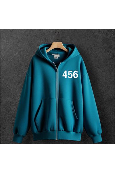 Vordevia Μέγεθος 456 Petrol Blue 3 νήματα ράστερ Oversize ζακέτα