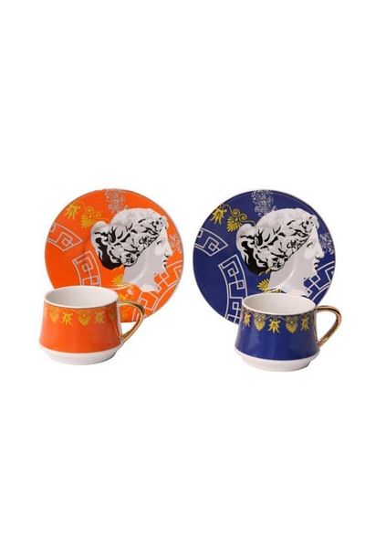 Lucky Art Luckyart Mirth Bone 6-Piece Coffee Cup