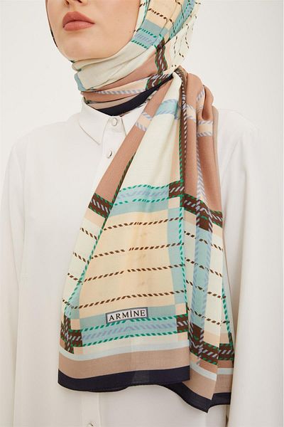Armine Trend καρό σχέδιο 077-047 Σάλι-32