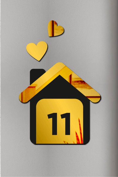 AHWART Decorative House Themed Apartment, Door, Hotel, Room, Shop Number Door Ornament No:11