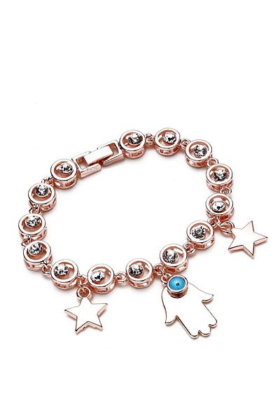 Modex Fatma Mother's Hand Figured Stone Rose Bracelet