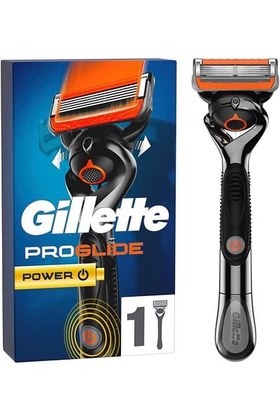 Gillette Proglide Power Wet, Men's, Shaver + 1 Razor, 5-Piece Blades