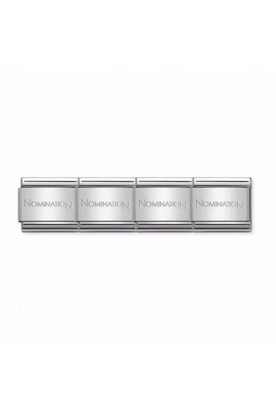 NOMİNATİON Orijinal İtalyan Charm Bileklik Kişiselleştirilebilir Çelik, Gümüş Kalp Link Hediyeli Made in Italy