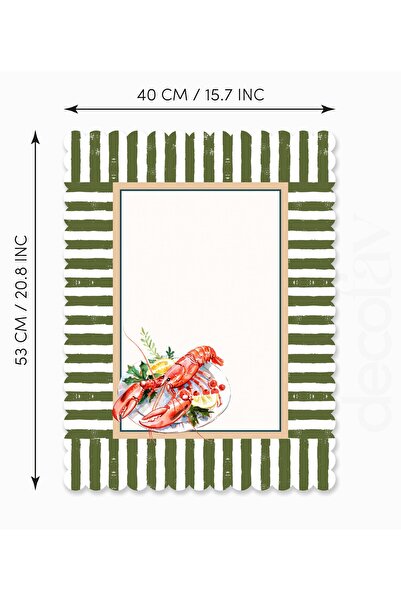 decofav Κάλυμμα φούρνου με λέιζερ Dekorafi Edge Lobster Design