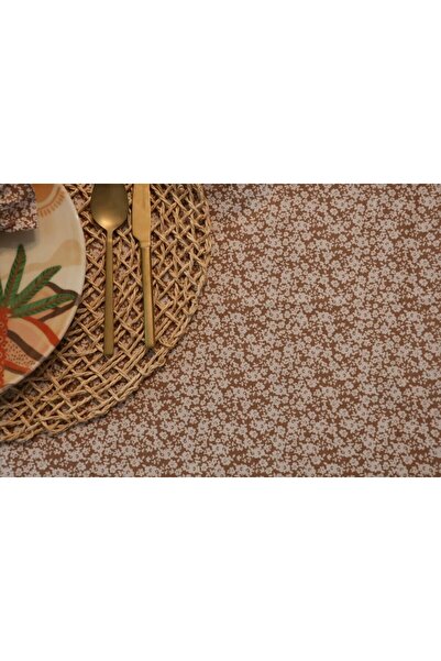 vintagetasarım fustă de masă cu volane floral vintage