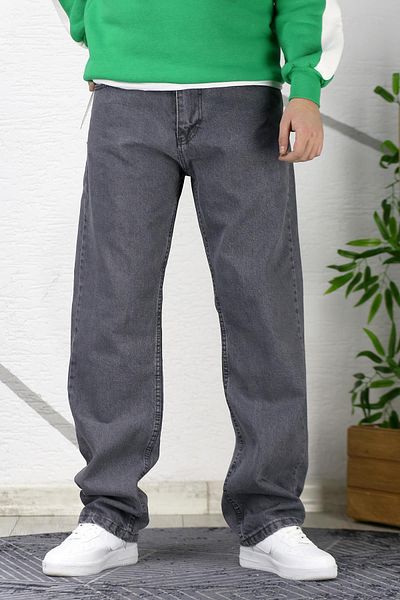 WAFRA Men's Baggy Loose Cut Jeans