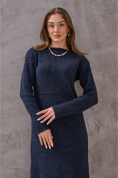 SHUGAA ROCHIE TRICOTĂ DE DAMA CU DETAIL DE CATARAMĂ FRONTALĂ MULTĂ EXTRA MOALE MIDI