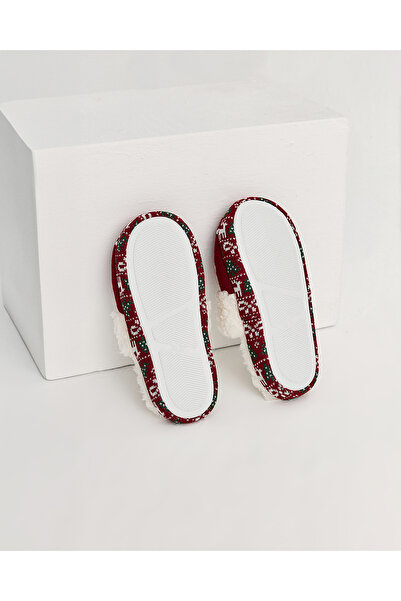 Chirpy Nevi -b - Ethnic Pattern Claret Red Γυναικείες παντόφλες σπιτιών