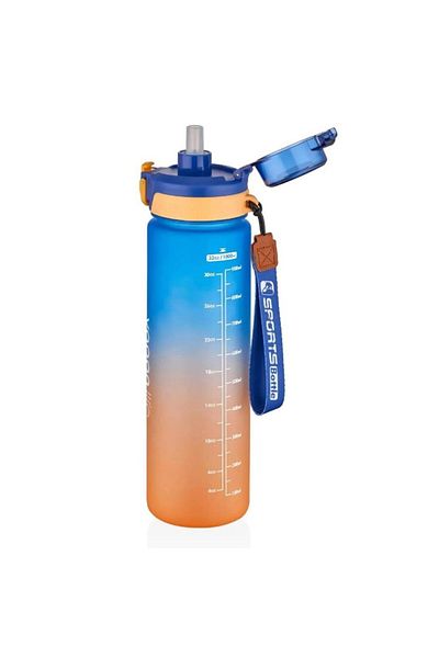 Vagonlife 1000ml Blue Motivational Water Bottle - Vgn-2310