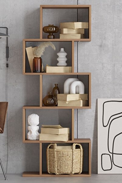 DECORMET Meriç Kitaplık Ceviz