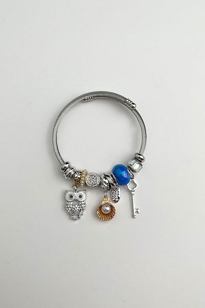 Modex Owl Key Detail Spring Steel Figured Bracelet