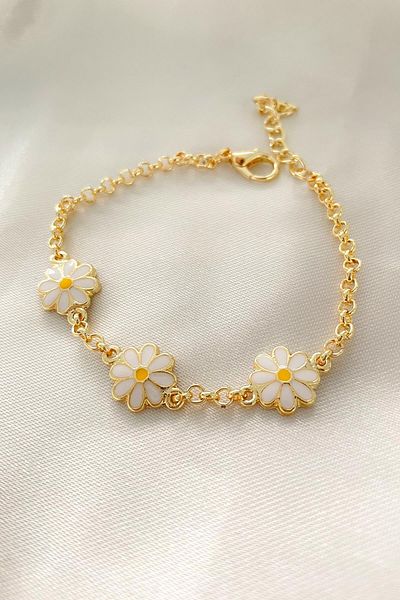 Modex Gold Daisy Figured Bracelet