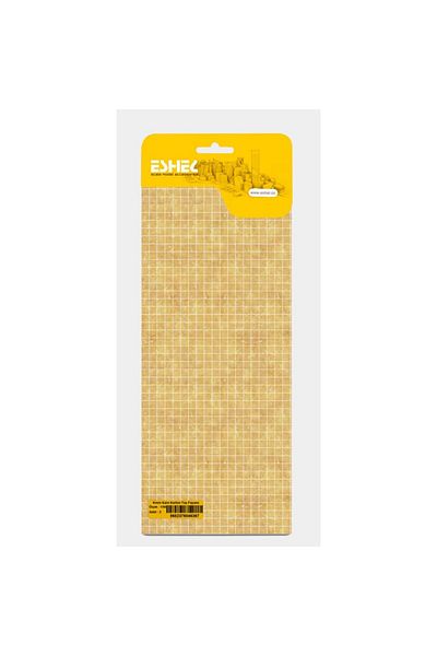 Eshel 1/50 Cream Square Cardboard Stone Tiles - Set of 3