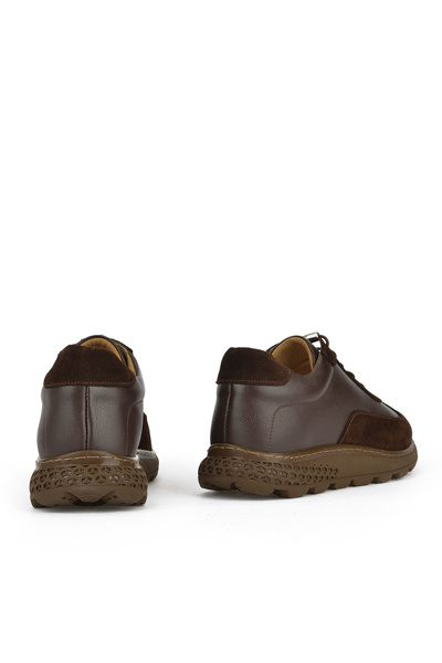 Ziya Γυναικείο Sneaker από γνήσιο δέρμα - 143992ZN2003 Καφέ