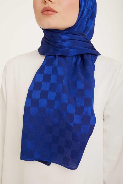 Armine Trend Jacquard Saks Mavișidama Model Diamond Șal 2-1842