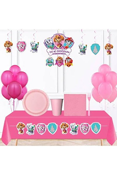 Parti Dükkanım Paw Patrol Skye Doğum Günü Parti Seti 16 Kişilik