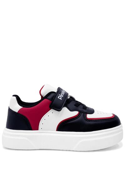 Kidx Pinocchio Ntr - Момчешки спортни обувки за всеки ден, черно, бяло, червено, леки и удобни