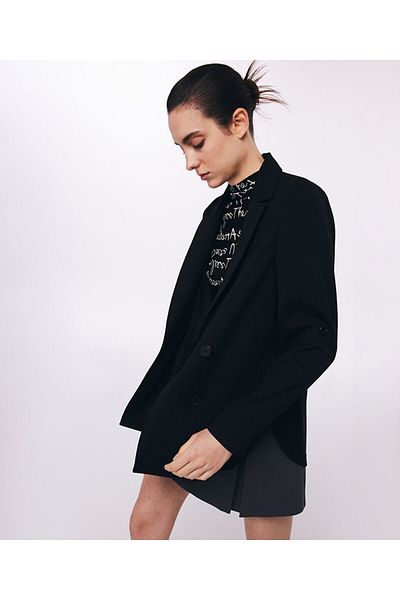 Twist Draped Slim Design Jacket