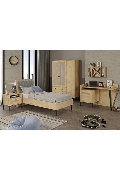 VENATTO Trio L Genç Odası (MEŞE) (%100MDF)