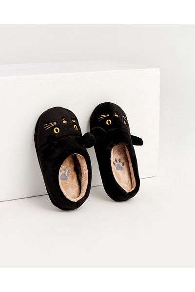 Chirpy Sisi - Cat Figured Women's House Slippers