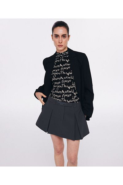Twist Draped Slim Design Jacket