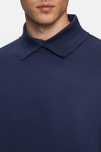 Tween Pulover Slim Fit Bleumarin