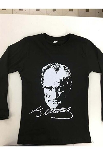 Genel Markalar Atatürk Baskılı Uzun Kol T-Shirt