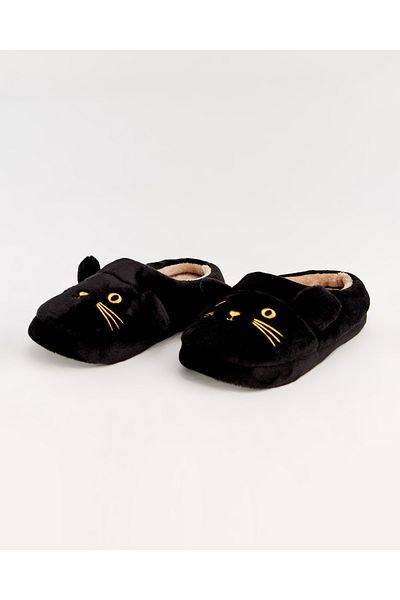 Chirpy Sisi - Cat Figured Women's House Slippers