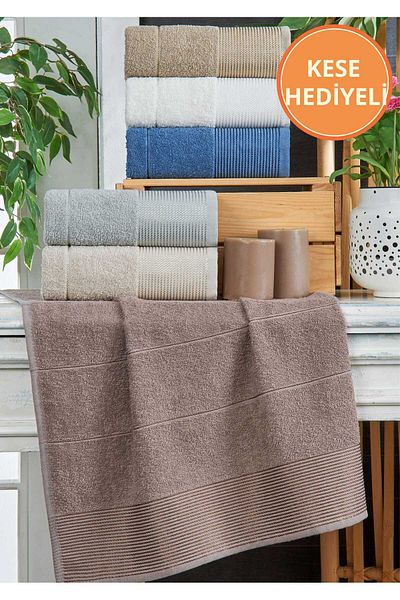 Rebeka Home Collection 6 Piece Scarf Corded Towel Set
