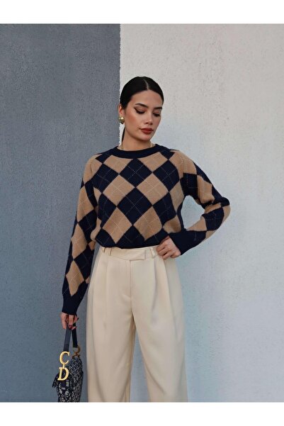 ESRAHELVACI Pantaloni Palazzo crem