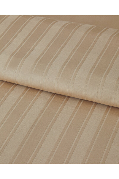 English Home Sada dvojitých povlaků na přikrývku Lior z bavlněného saténového zlatého pruhovaného