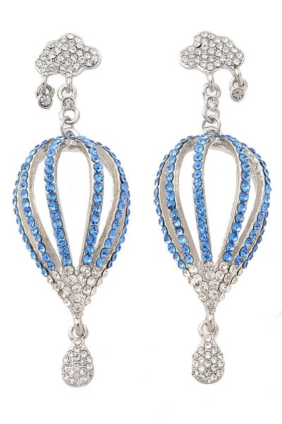 Pelin Aksesuar Blue Balloon And Cloud Earring