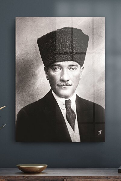 Decovetro Pictură pe sticlă cu kalpak de Ataturk