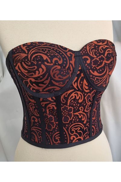 FİYPER Corset cu sârmă cu model Bustieră Mărime gata