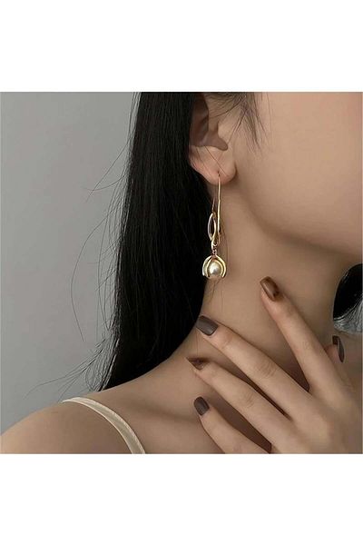 Pelin Aksesuar أقراط بتصميم اللؤلؤ