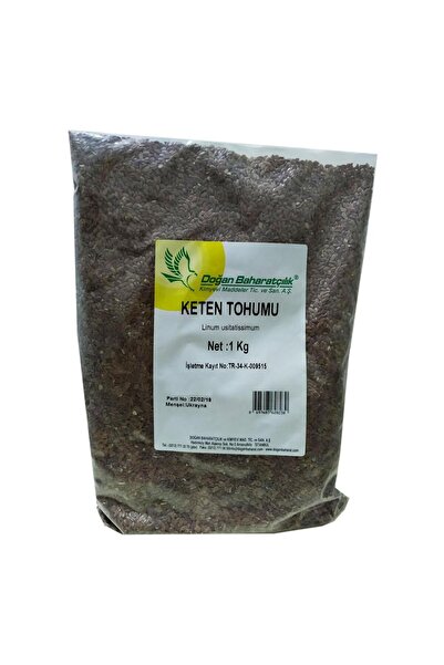 Doğan Baharatçılık Tane Keten Tohumu 1kg Doğal Saf Ekonomik Boy