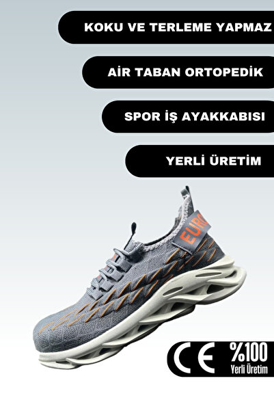 eurosantex Spor İş Ayakkabısı Air Taban Ortopedik Çelik Burunlu Iş Ayakkabısı...