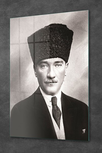 Decovetro Pictură pe sticlă cu kalpak de Ataturk