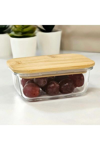 Perotti Locky Bamboo 350ml Storage Container