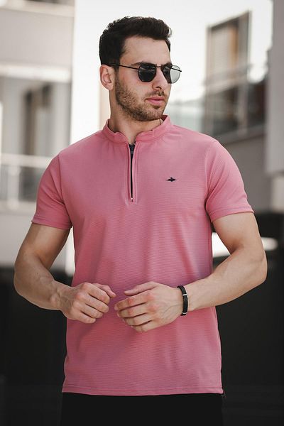 Oksit Ανδρικό μπλουζάκι Roderick Judge Collar Honeycomb Fabric Half Zipper