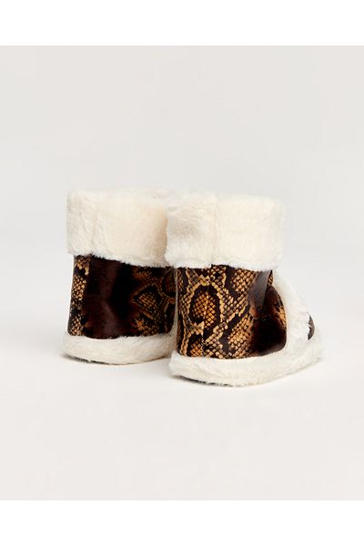 Chirpy Handle - Snake Patterned Women's Slippers