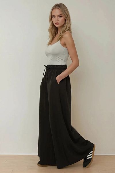 Hiccup Pantaloni largi cu șireturi în talie