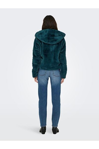 ONLY Onlnewchris Fur Hooded Jacket Cc Otw Women's Coat