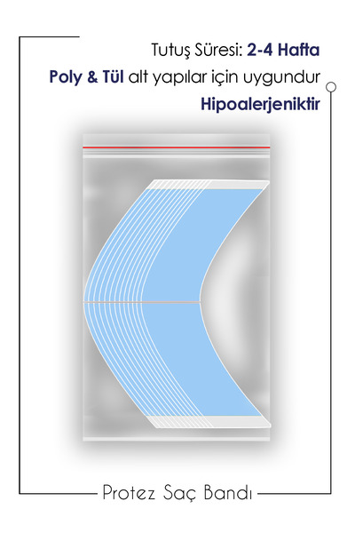 Walker Tape Lace Front™ Protez Saç Bandı Oval ''a? (2,0 X 7,5 CM) 36 Adet