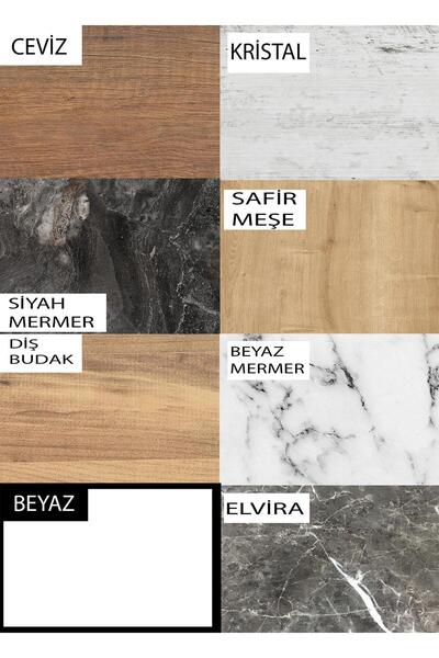 Sweet Home Silvar Açılır Masa Beyaz 6 Adet Çapraz Plastik Sırt Sandalye Takım