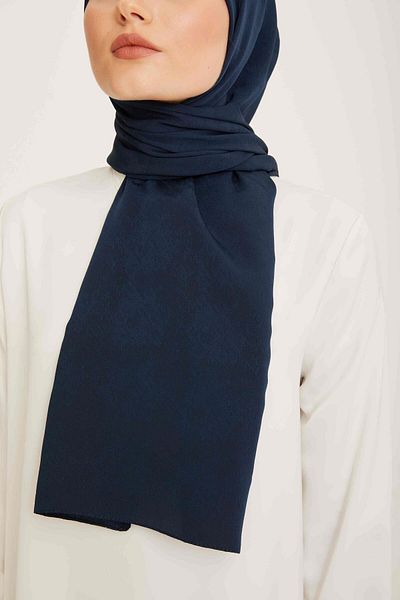 Armine Trend J.capri Navy Blue μονόχρωμο σάλι 8-135