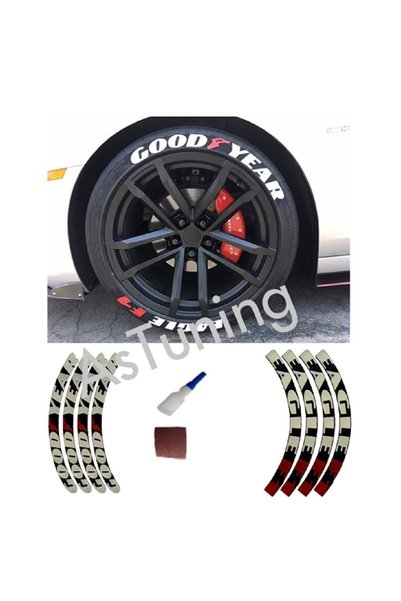 ASTUNİNG حروف الإطارات المطاطية البلاستيكية Goodyear Eaglef1