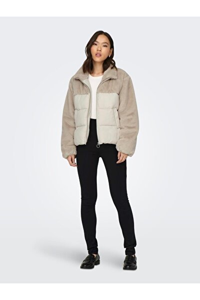 ONLY Onlwanja Fur Puffer Mix Jacket Cc Otw Γυναικείο παλτό